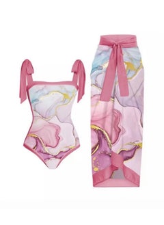 Y&D 2-Piece Women Swimsuit with Skirt Holiday Beach Dress Female Retro Swimwear Vintage Surf Wear Summer  - Image 1