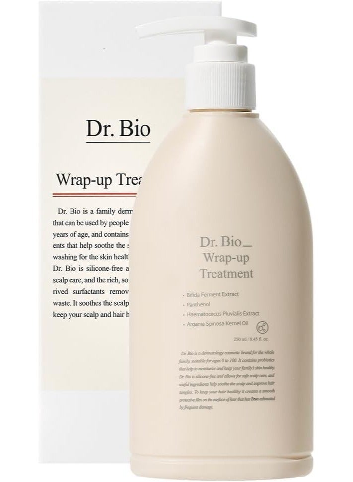 Dr.Bio Korean Wrap-Up Hair Treatment 250ml – Sulfate-Free Conditioner & Repair Care for Damaged Hair – Korean Hair Care - Image 1