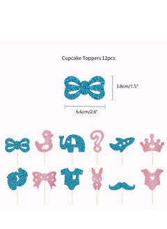Y&D Gender Reveal Decorations Party Supplies with Boy or Girl Banner Printed Balloons  - Image 5