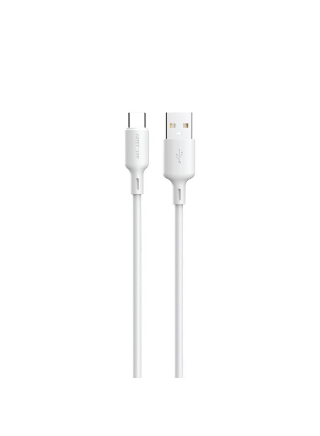 GREEN LION 67W USB-A to USB-C 1m Cable with PD 20W Fast Charging & Flight Approved / USB-A & USB-C Output / TPE Material / Fast & Secure / Charging & Data Transfer - White - Image 2