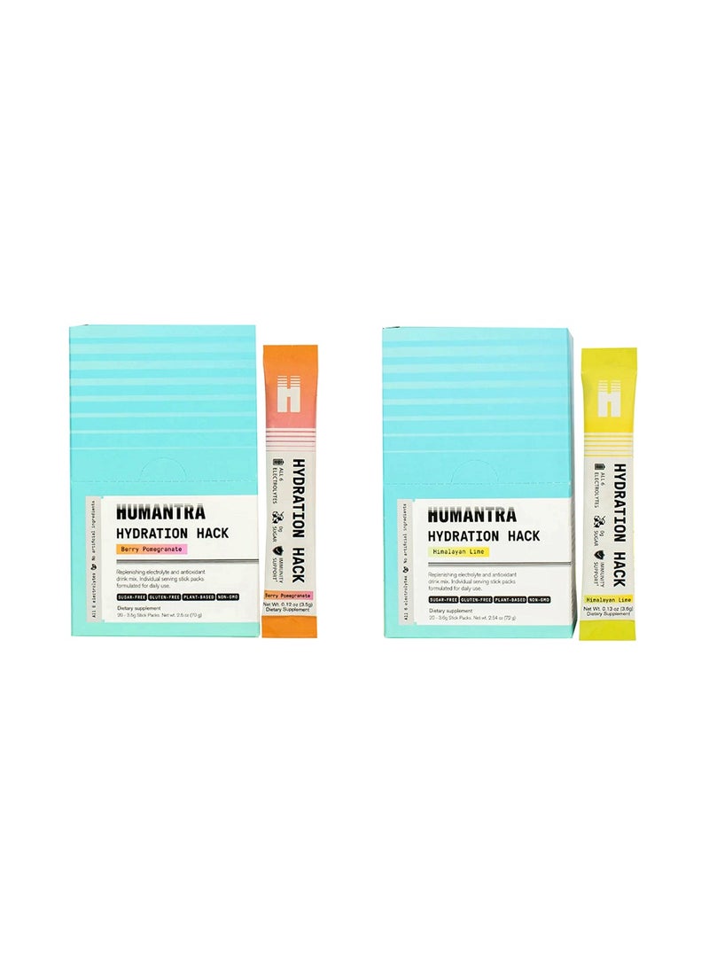 Humantra Humantra Electrolyte Pack - Himalayan Lime + Berry Pomegranate - Image 1