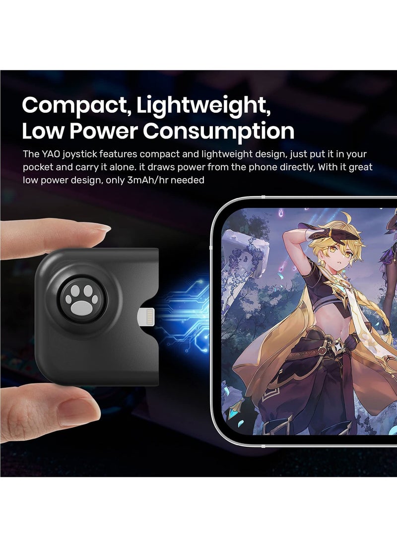 SYOSI Game Controller For Yao L1 PRO Mobile Game Controller Joystick for iPhone iOS 13.4 or Later, For iOS Mobile Games, Gaming Gamepad Compatible with PUBGG Mobile, Call of Duty Mobile, Genshin Impact  - Image 4