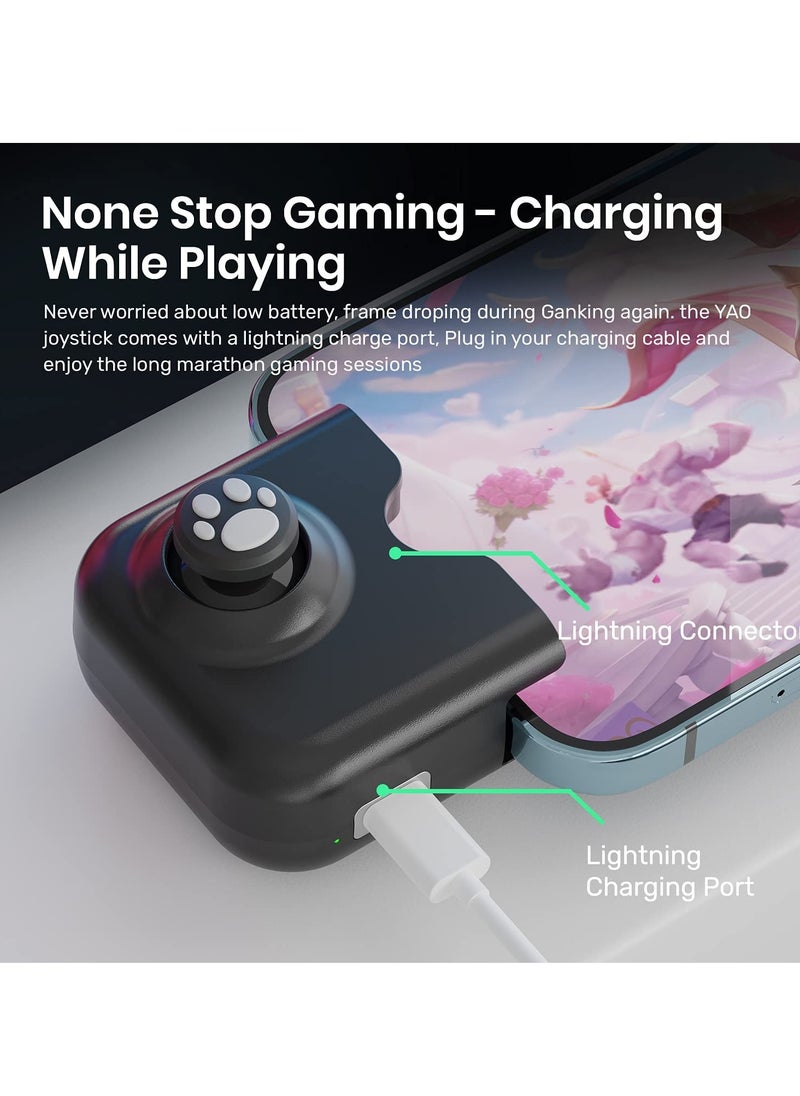 SYOSI Game Controller For Yao L1 PRO Mobile Game Controller Joystick for iPhone iOS 13.4 or Later, For iOS Mobile Games, Gaming Gamepad Compatible with PUBGG Mobile, Call of Duty Mobile, Genshin Impact  - Image 5