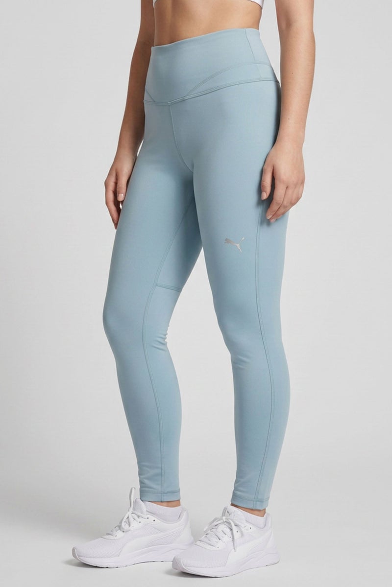 PUMA Women Sportswear Fit Brand Logo Training 7/8 Leggings, Sage Green - Image 5
