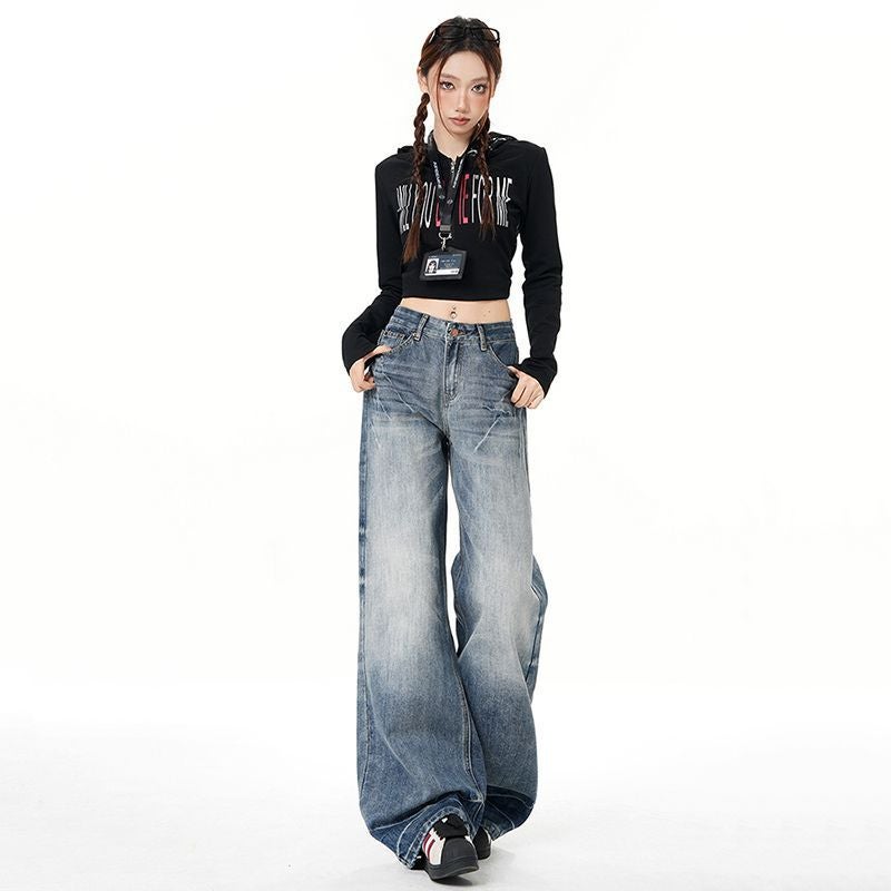 Unisex Classic Denim Jeans Loose Fit Daily Outdoor Wear - Image 1