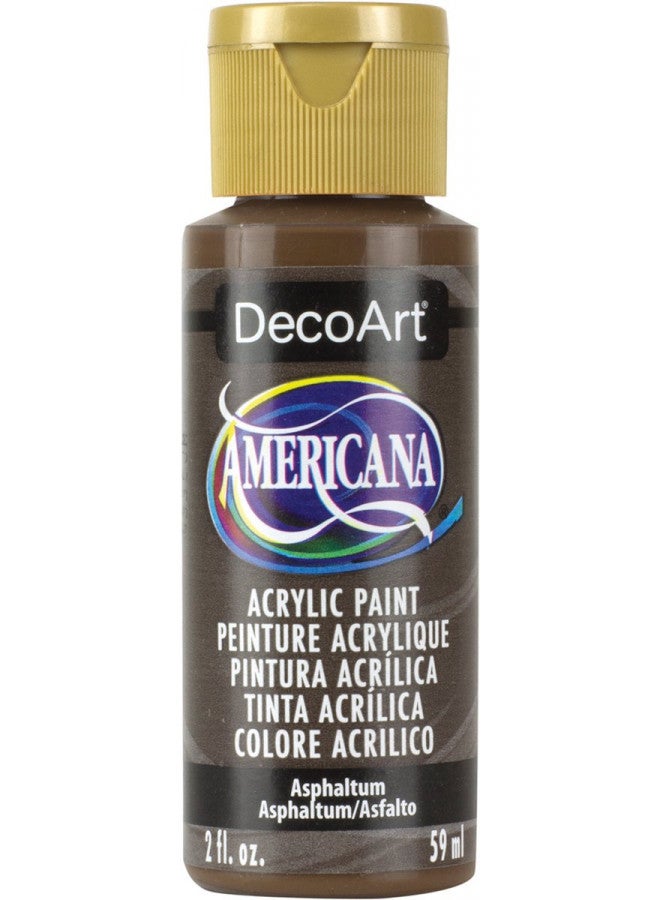 DecoArt Americana Acrylic Paint, 2-Ounce, Asphaltum