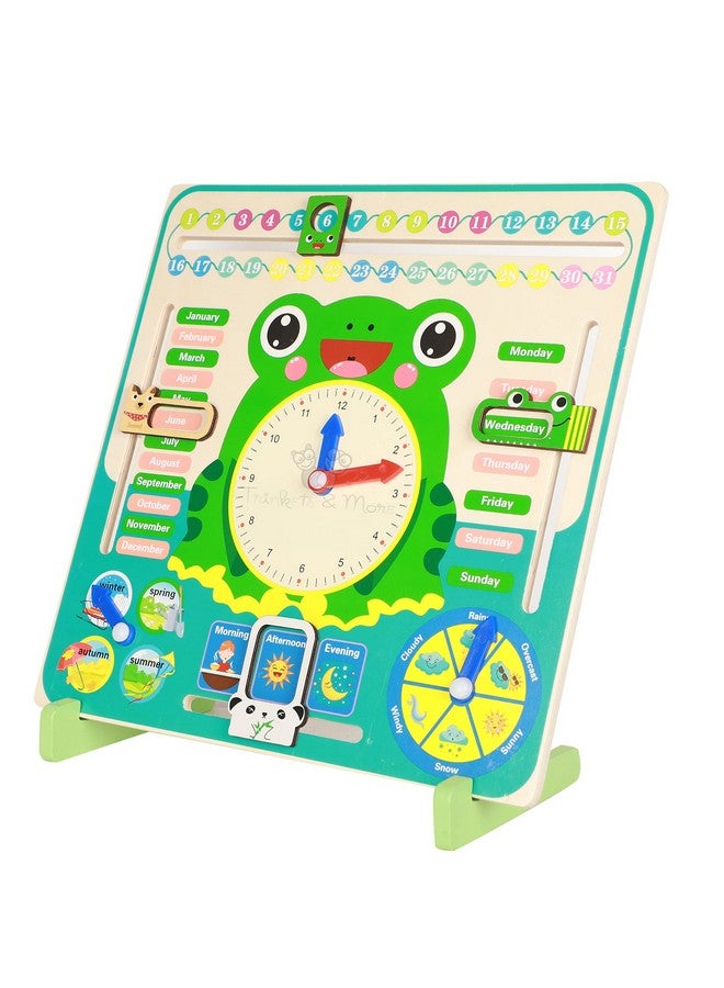 Trinkets & More Trinkets & More Calendar Educational Clock Toy For Kids Learning (Frog Stand) - Image 5
