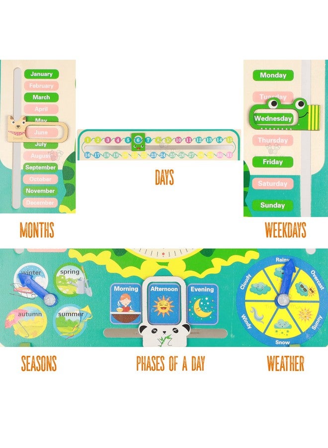 Trinkets & More Trinkets & More Calendar Educational Clock Toy For Kids Learning (Frog Stand) - Image 4
