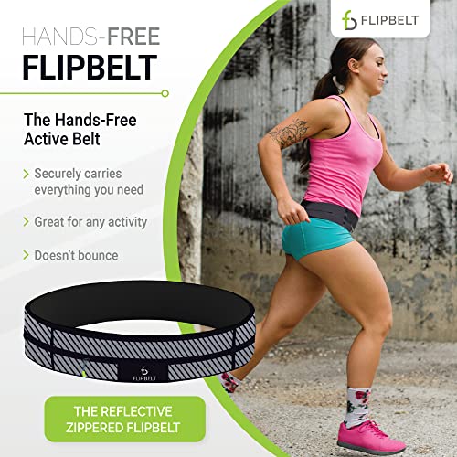 FlipBelt Zipper, Reflective Black, X-Large - Image 2