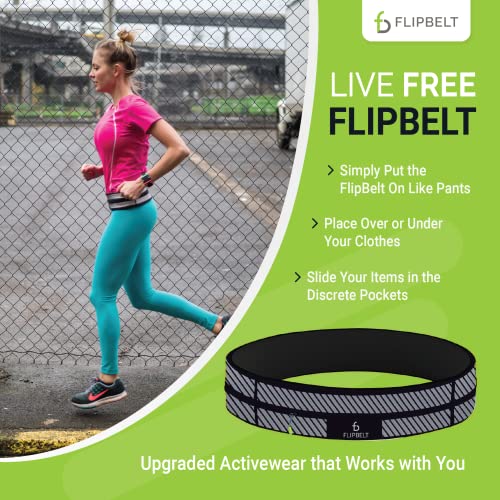 FlipBelt Zipper, Reflective Black, X-Large - Image 5