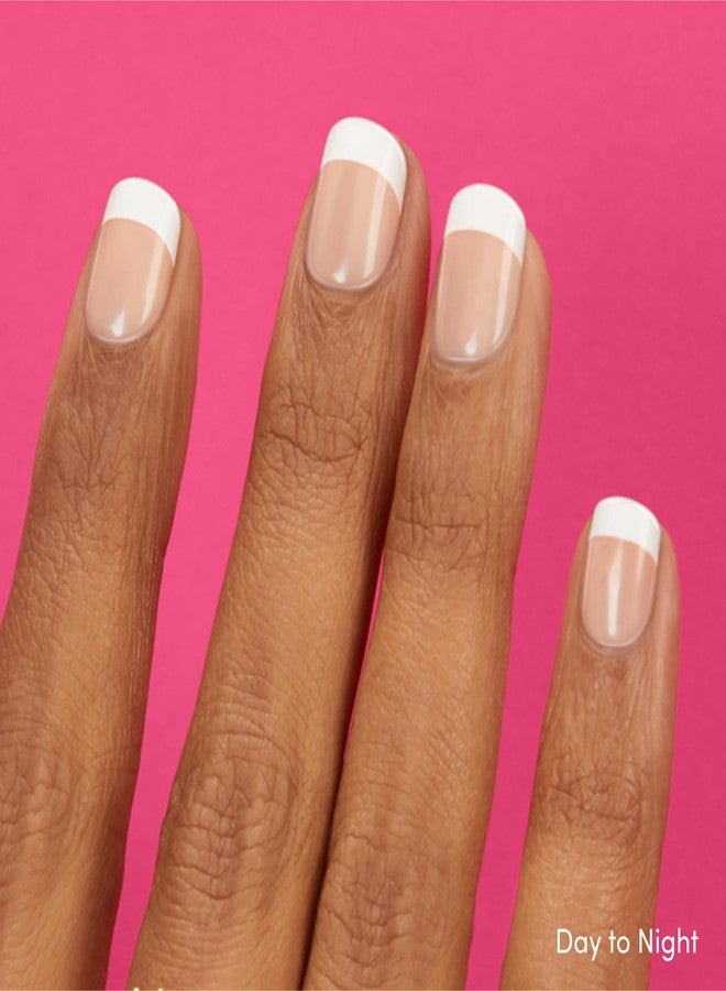 DASHING DIVA مجموعة أظافر داشينغ ديفا ماجيك بريس - مجموعة فرنسية - أظافر مربعة قابلة للصق - من النهار إلى الليل وحفلة التخرج - جل طويل الأمد - تدوم حتى 7 أيام - مجموعتان - Image 2