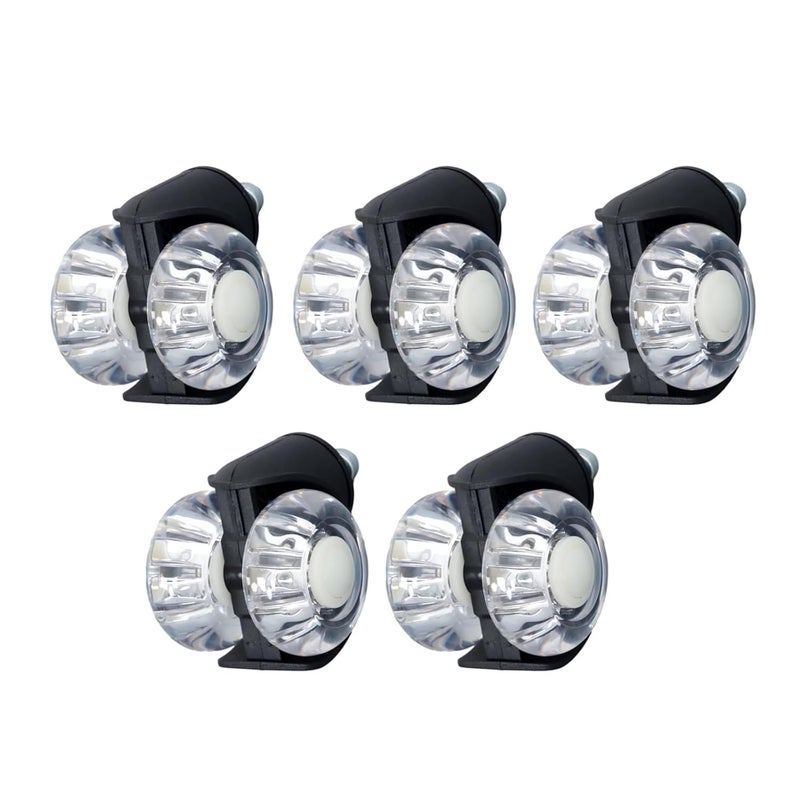 Heavy Duty Universal Chair Caster Wheels 5pcs Quiet Roll for All Floors and Carpet - Image 1
