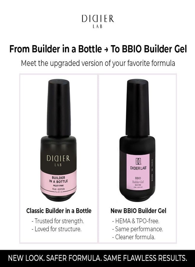DIDIER LAB BBIO Builder Gel in a Bottle - Natural Skin - Clean Formula Free from HEMA and TPO - Self Leveling Builder Gel for Nails - Nail Builder LED UV Gel for Strengthening Nails - 0.51 fl oz - Image 4