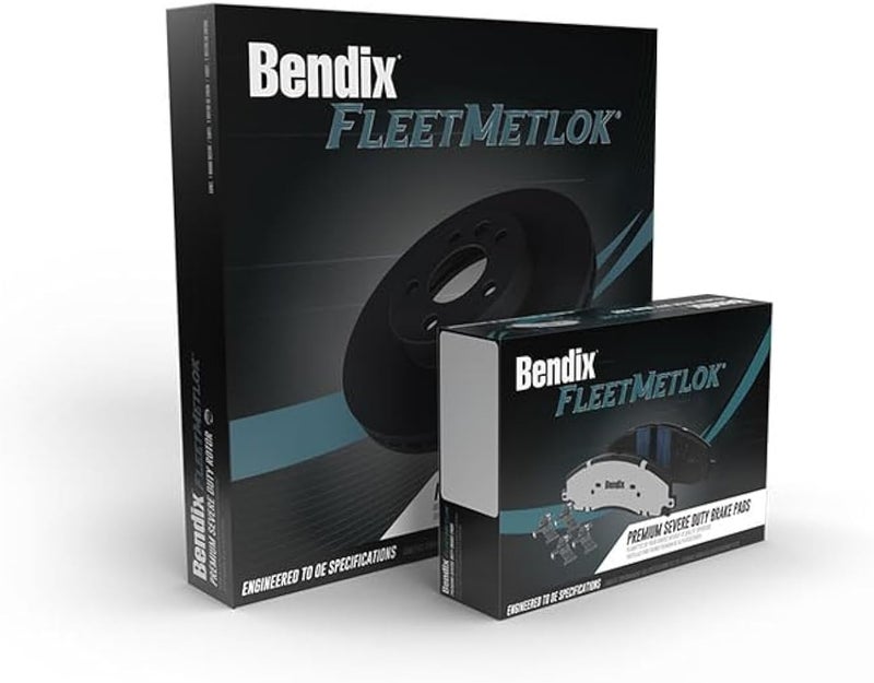 Bendix Fleet Metlok MKD1904AFM Semi-Metallic Front Brake Pads for Dodge Durango 2021-2017, Jeep Grand Cherokee 2013, Grand Cherokee 2022-2017 - Image 1