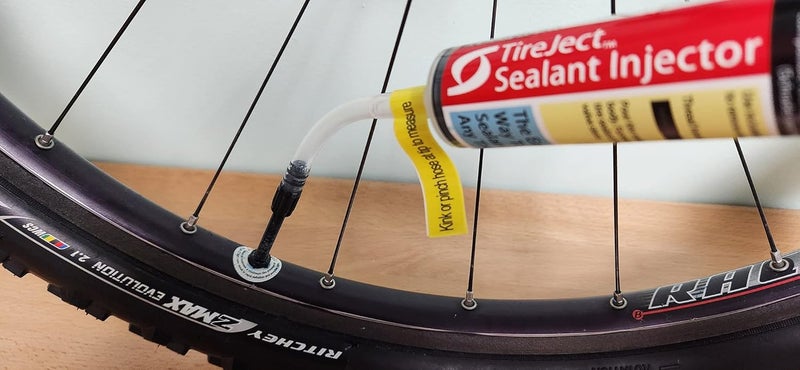 TireJect Tire Sealant Injector - Tubeless Sealant Injector Syringe Applicator Presta & Schrader Compatible - Easy Tire Sealant Installation for Bicycle & All Vehicles - 2oz with Valve Core Tools - Image 5