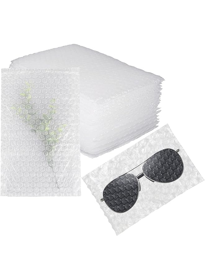 erorex Clear Bubble Out Bag And Pouches Protective Bubble Pouch Double Walled Cushioning Bags Thickening Shockproof Foam Bags For Shipping Storage And Moving 50 Pcs 4 Inch X 6 Inch - Image 1