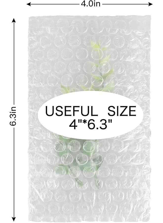 erorex Clear Bubble Out Bag And Pouches Protective Bubble Pouch Double Walled Cushioning Bags Thickening Shockproof Foam Bags For Shipping Storage And Moving 50 Pcs 4 Inch X 6 Inch - Image 4