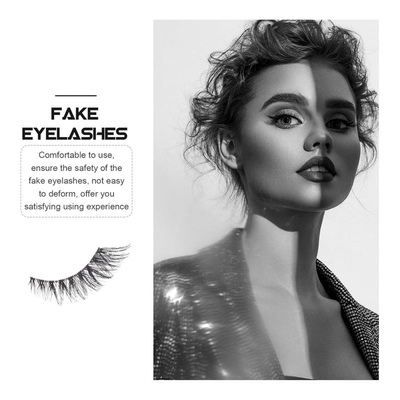 Fox Eye False Eyelash Strips 5 Pairs Lash Extensions Flared Lash Set for Daily and Stage Use - Image 3