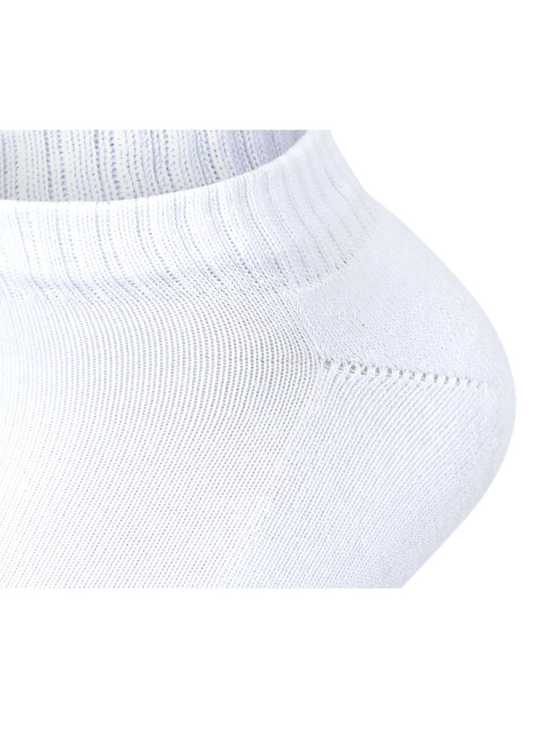 سام سوكس مجموعة من 3 جوارب سوكيت نص فوطة للنساء، ابيض سادة - Image 3