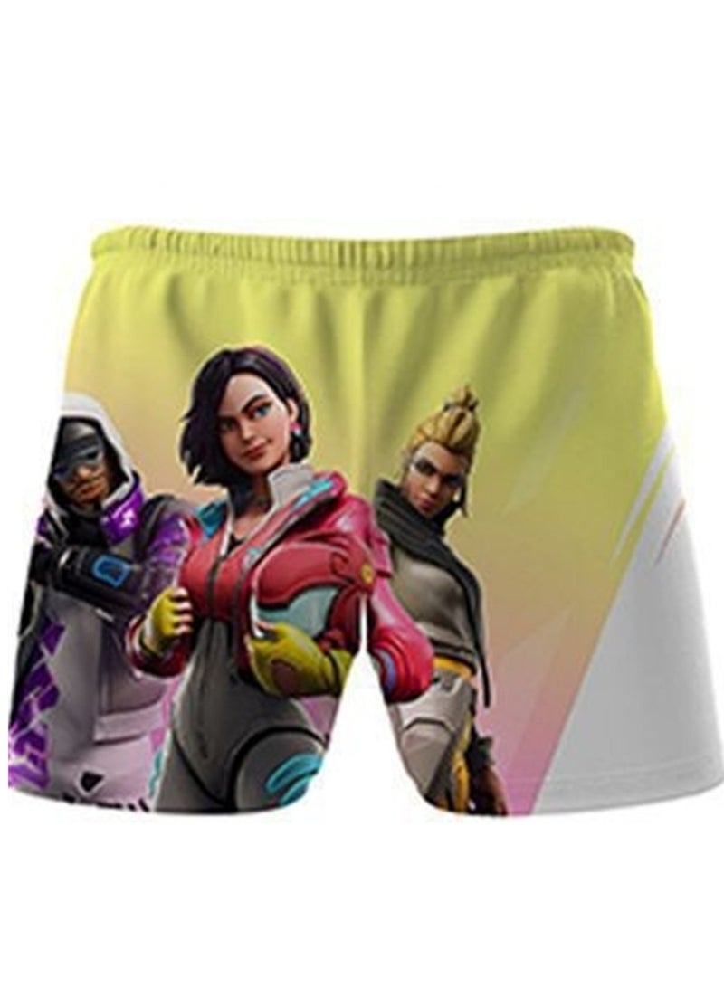 مجموعة Game Fortnite مجموعة شورت تي شيرت للأطفال بطباعة رقمية ثلاثية الأبعاد قابلة للتنفس - Image 3