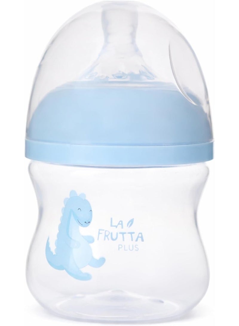 La Frutta Natural Flow Baby Bottle Anti-Colic, 0+ Months Baby Blue, 120ml - Image 1