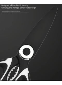 LDQ 1 PC, Kitchen Scissor, Poultry Shears, Kitchen Shears, Multifunctional Stainless Steel Chicken Bone Scissor, Nut Opener, Bottle Opener, Meat Scissor, Food Scissor, Duck Fish  - Image 3