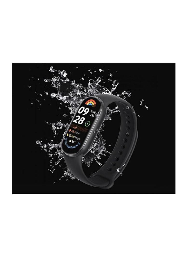 Smart Band 9, 1.62" Amoled Display | 233 mAh Battery | up to 21 Days of Battery Life | Over 150 Workout Modes | BT 5.4 | 50M Water Resistant - Midnight Black|1 year manufacturer warranty  - Image 2
