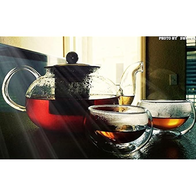 Hiware Glass Teapot With Stainless Steel Infuser  Lid Borosilicate Glass Tea Pot Stovetop Safe Blooming  Loose Leaf Teapots 27 Oz - Image 4