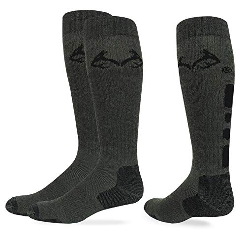 Realtree Outfitters Men's Ultra-Dri Elimishield All Season Tall Boot Socks 1 Pair, Olive, Large - Image 5