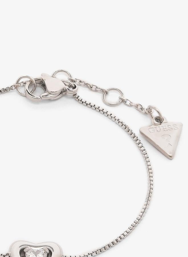 GUESS Crystal Heart Bracelet And  Studs - Image 3