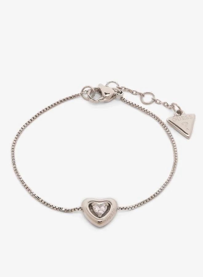 Guess  Crystal Heart Bracelet And  Studs for Women | Best Price UAE