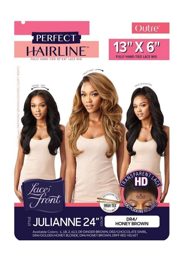 أوتر باروكة شعر صناعية من Outre Perfect Hair Line بفروة رأس صناعية مقاس 13×6 بوصة - JULIANNE 24 (DR2/CHOSWI) - Image 2
