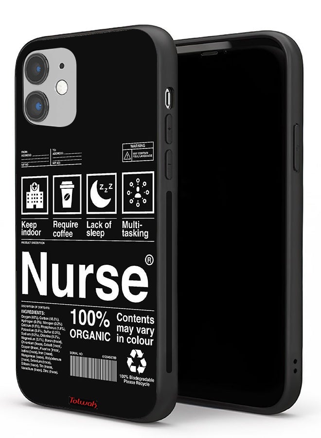 Tolwak Apple iPhone 11 Protective Case Nurse Sticker - Image 1