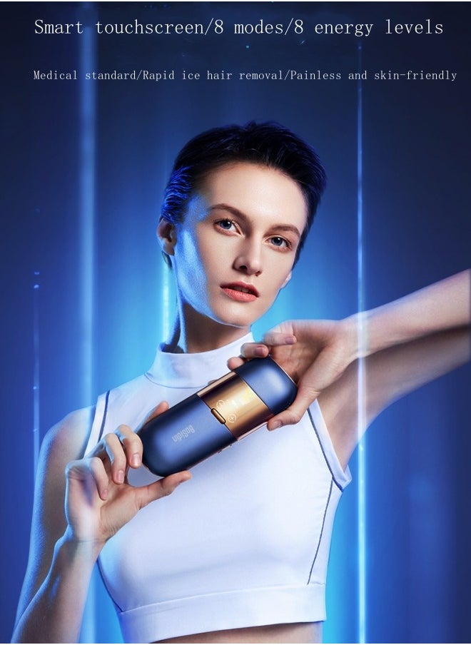 Bosidin IPL Sapphire Freezing Laser Hair Remover for Hair Removal and Improvement of Skin Appearance for Unisex on the Face Underarms Legs and Arms  - Image 1