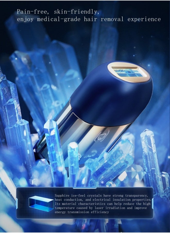 Bosidin IPL Sapphire Freezing Laser Hair Remover for Hair Removal and Improvement of Skin Appearance for Unisex on the Face Underarms Legs and Arms  - Image 3