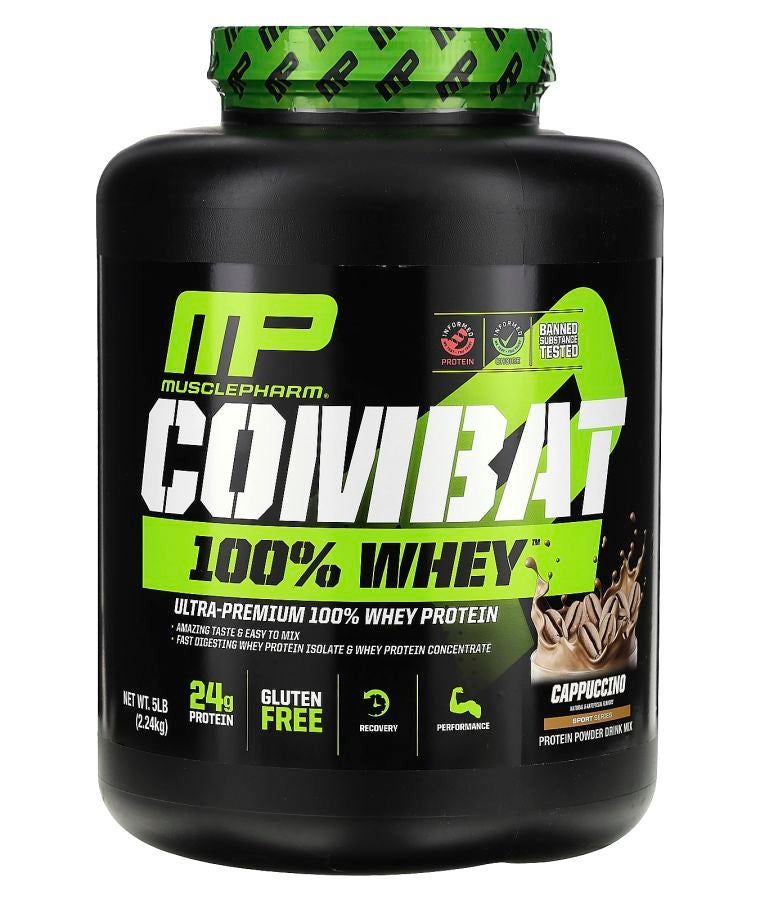 MusclePharm Combat 100% Whey Protein Cappuccino 5 lb (2.24 kg)
