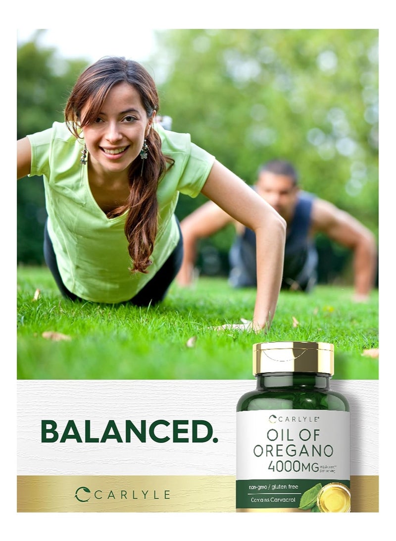 عبوتان من زيت الأوريجانو كارلايل | 150 كبسولة جيلاتينية | مكمل غذائي خالٍ من الكائنات المعدلة وراثيًا والغلوتين | يحتوي على الكارفاكرول | مستخلص عالي الفعالية | مكمل غذائي عشبي - Image 5