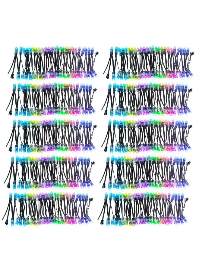 ALITOVE DC 12V WS2811 12mm Diffused Digital RGB LED Pixel Light Individually Addressable Round LED Module 500 pcs 10x 50pcs/Strand IP68 Waterproof - Image 1