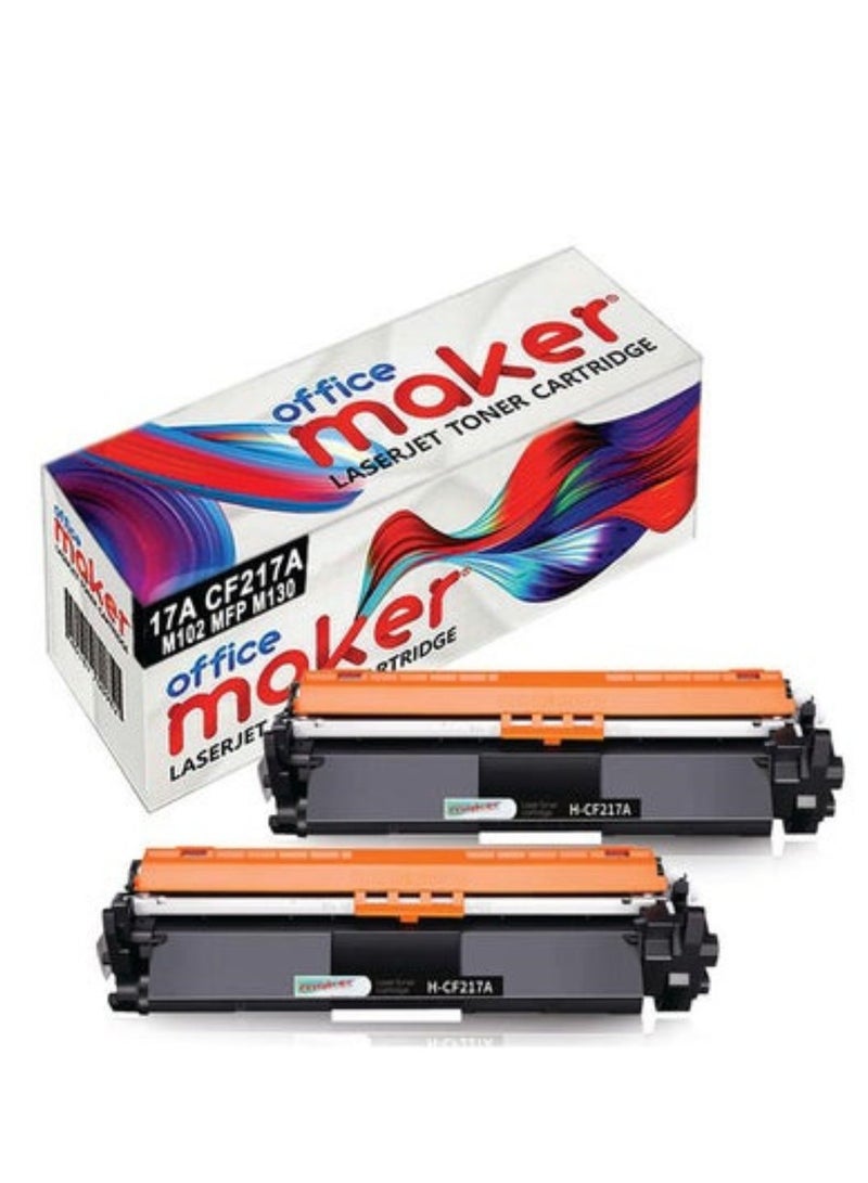 Office Maker 17A CF217A Laserjet Toner Cartridge for HP Printer Black - Image 2