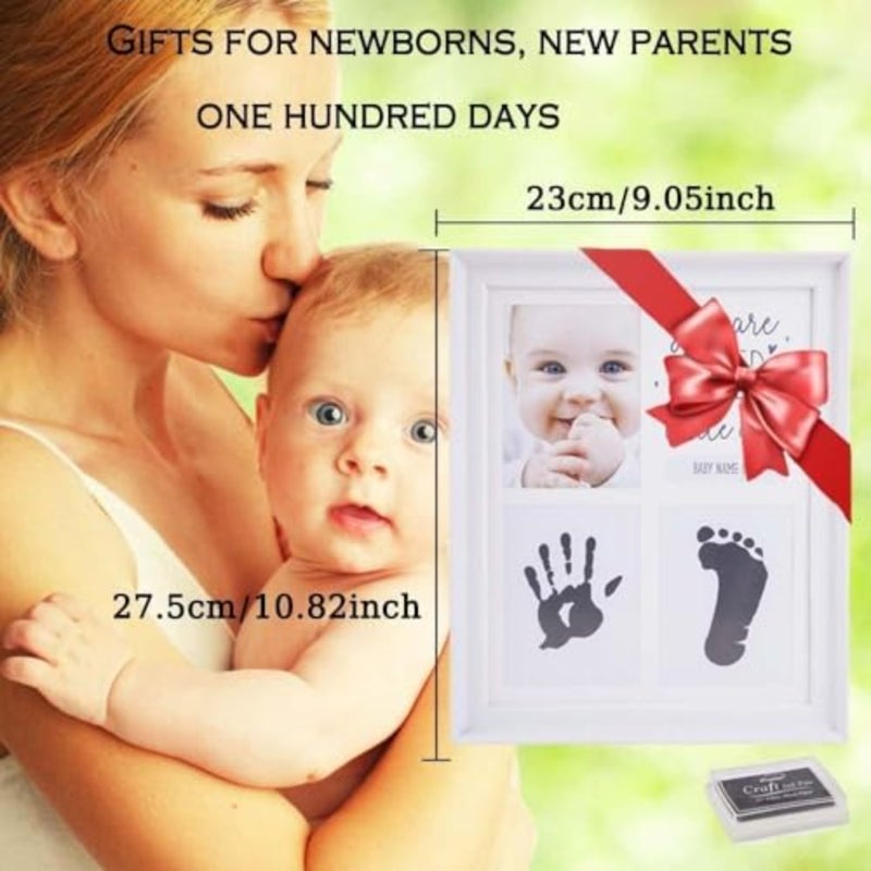 Baby Handprint and Footprint Kit, Baby Keepsake Frame Kit, Baby Shower Gifts, Memory Art Picture Frames for Create Baby's Prints, New Mom Gifts, Baby Registry, Nursery Decor - Image 5