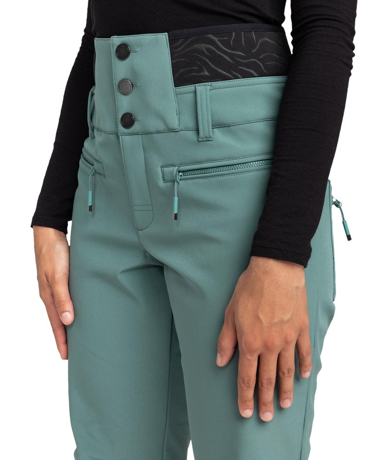 Roxy Women's Rising High Ski Pant â€“ 15K Waterproof Stretch Snow Pant, SKINNY Fit, PFAS-Free, Sea Pine, X-Large - Image 5