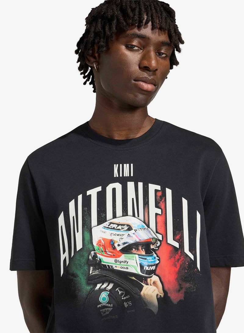 Adidas Mer Formula 1 Team Kimi Antonelli Graphic T-Shirt - Image 3