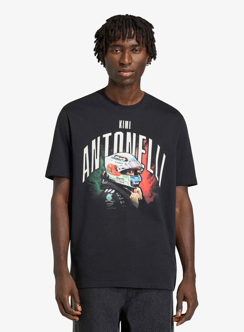 Adidas Mer Formula 1 Team Kimi Antonelli Graphic T-Shirt - Image 1