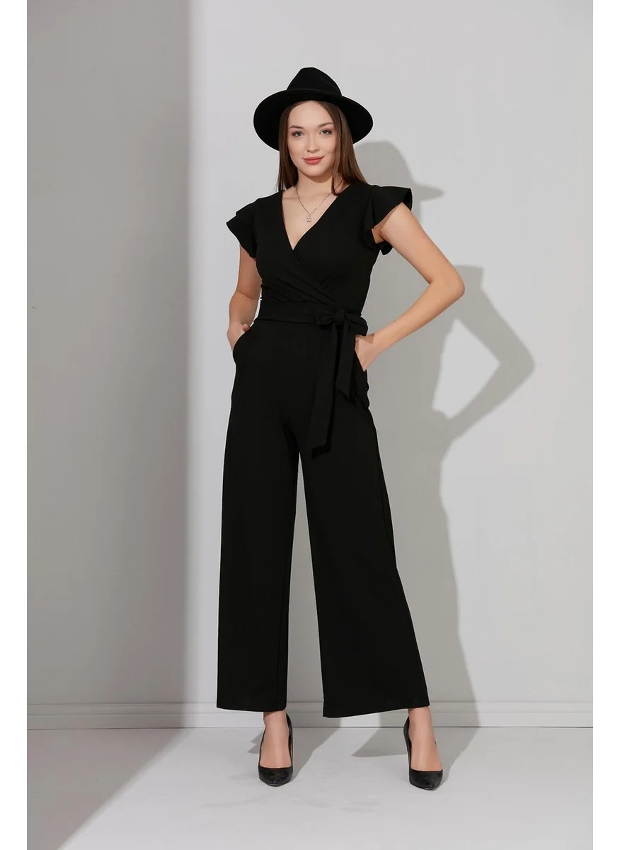 Alexander Gardi Alexandergardı Double Breasted Collar Jumpsuit (B21-43800)