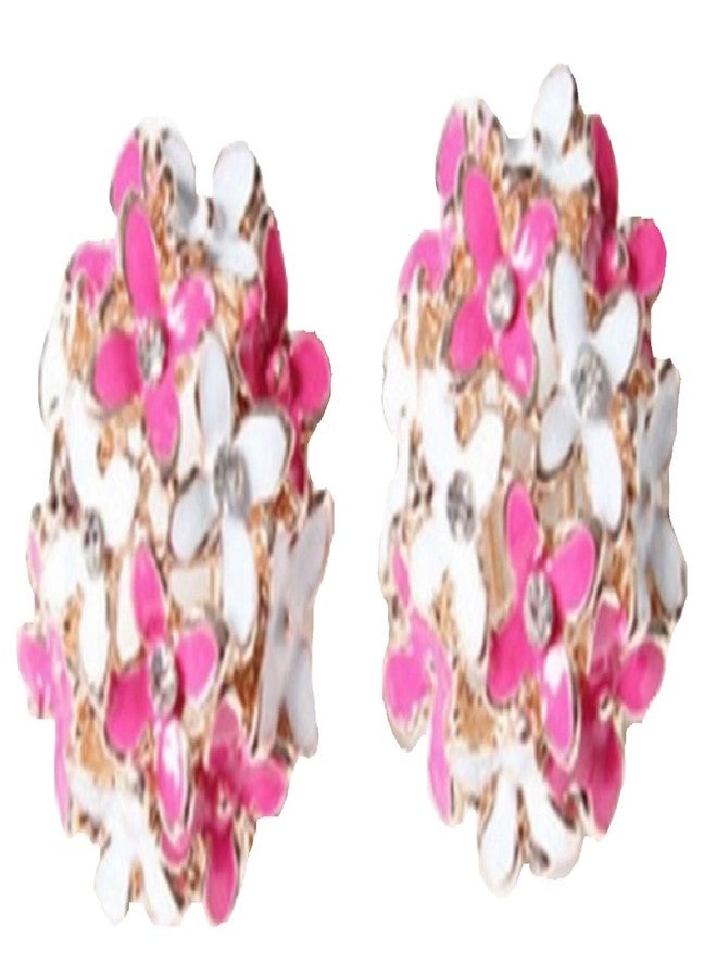 Glitz Floral Bunch Party Wear Stud Earrings for Women - Image 1