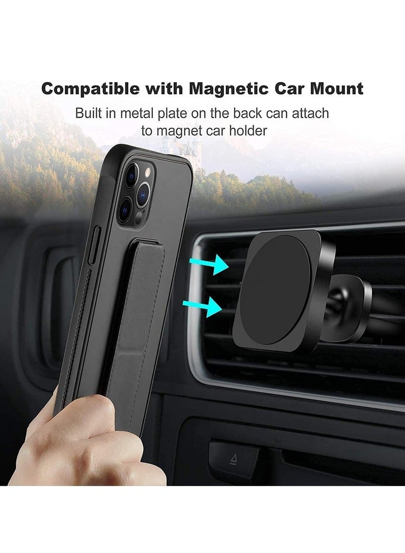 Multi-Function Silicone Case for iPhone 12 Pro Max with Magnetic Stand & Car Mount Compatibility - Image 1