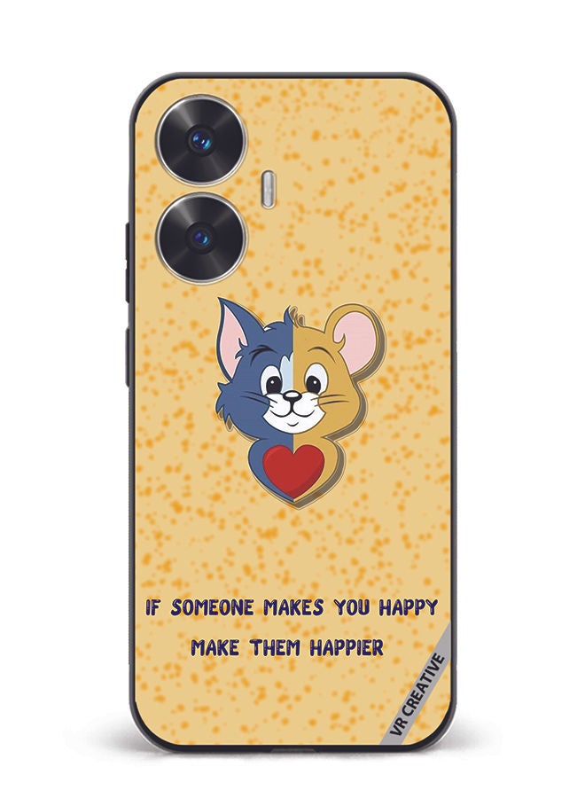 VR CREATIVE Protective Case Cover For Realme C55 Tom Jerry Design Multicolour - Image 1