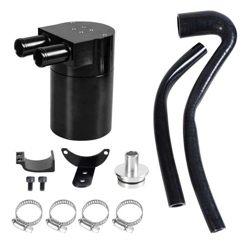 YESHMA Oil Catch Can Tank Kit with Silicone Radiator Hose Compatible With BMW N20N26