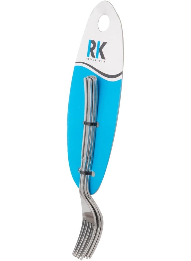 RAJ RK Stainless Steel Tea Fork 3Pc Pack - Venice, RK0111, Tea Fork, Sip Fork, Beverage Fork, Bite Fork - Image 1