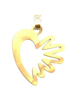 Hamsa.ae 18K Pure Gold Heart Design Necklace For Women  - Image 2